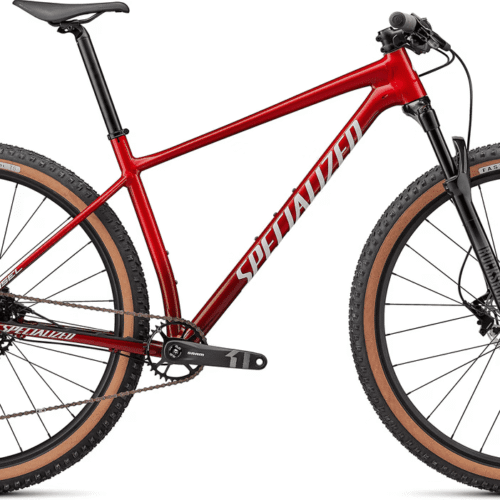 Bicicleta SPECIALIZED Chisel Comp - Gloss Red Tint Fade over Brushed Silver