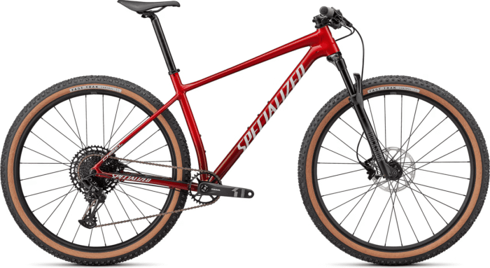 Bicicleta SPECIALIZED Chisel Comp - Gloss Red Tint Fade over Brushed Silver