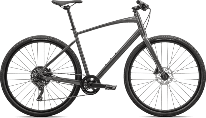 Bicicleta SPECIALIZED Sirrus X 3.0 - Gloss Smk/Satin Reflective Dune White — gri — Mărime XL — SKU 92424-7105 Bicicleta SPECIALIZED Sirrus X 3.0 - Gloss Smk/Satin Reflective Dune White